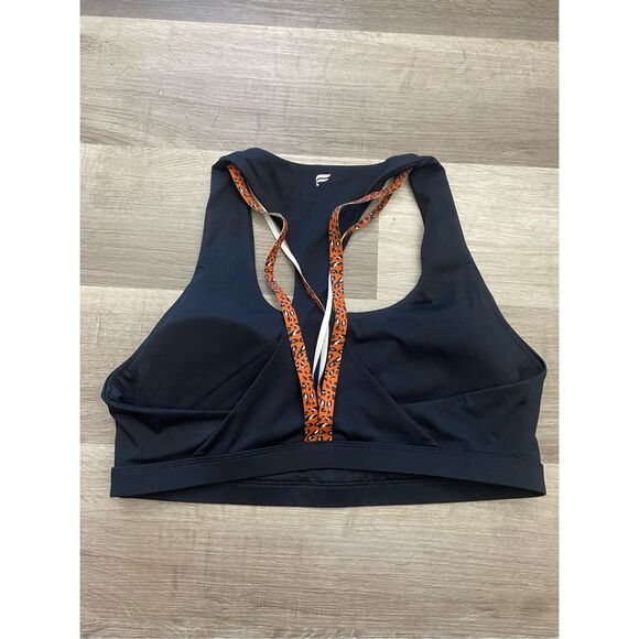 Fabletics | Black w/ Leo Straps Kessler Sports Bra | Large, MSRP $60 - Picture 5 of 8